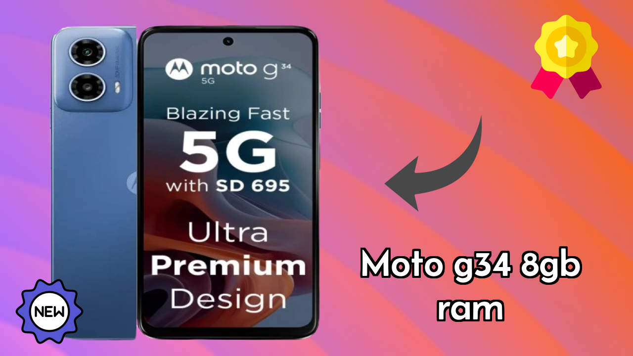 Moto G34 8GB RAM at ₹12,999 - Complete Specifications List